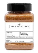 Raw Essentials Sonoma Seasoning - Savory & Warm Blend for Meats, Roasted Vegetables, Casseroles, Rice, and Marinades - Non-GMO, Gluten-Free, Vegan