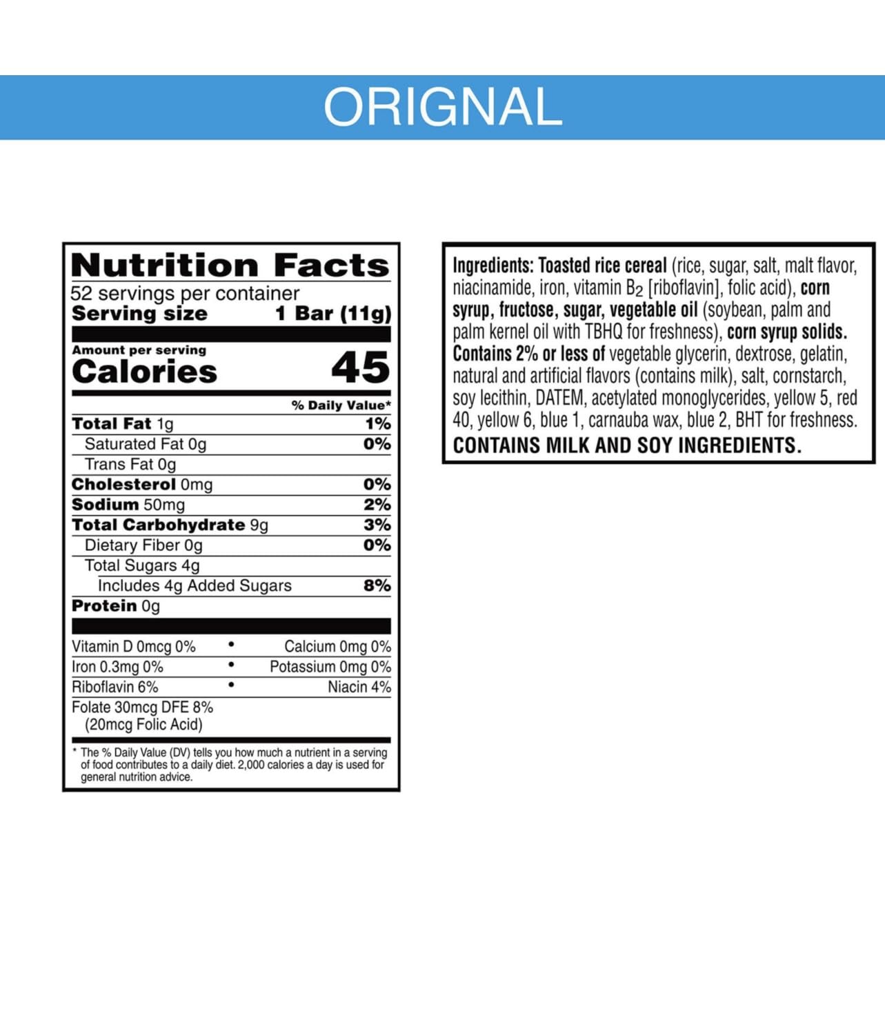 Rice Krispies Treats Mini Squares, Original with Rainbow Sprinkles (52 ct.)