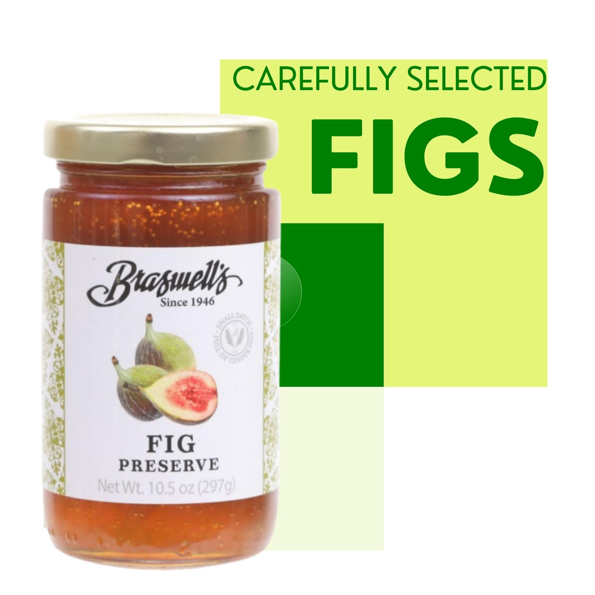 Braswell's Pure Fig Preserves 10.5 OZ (Pack of 2)