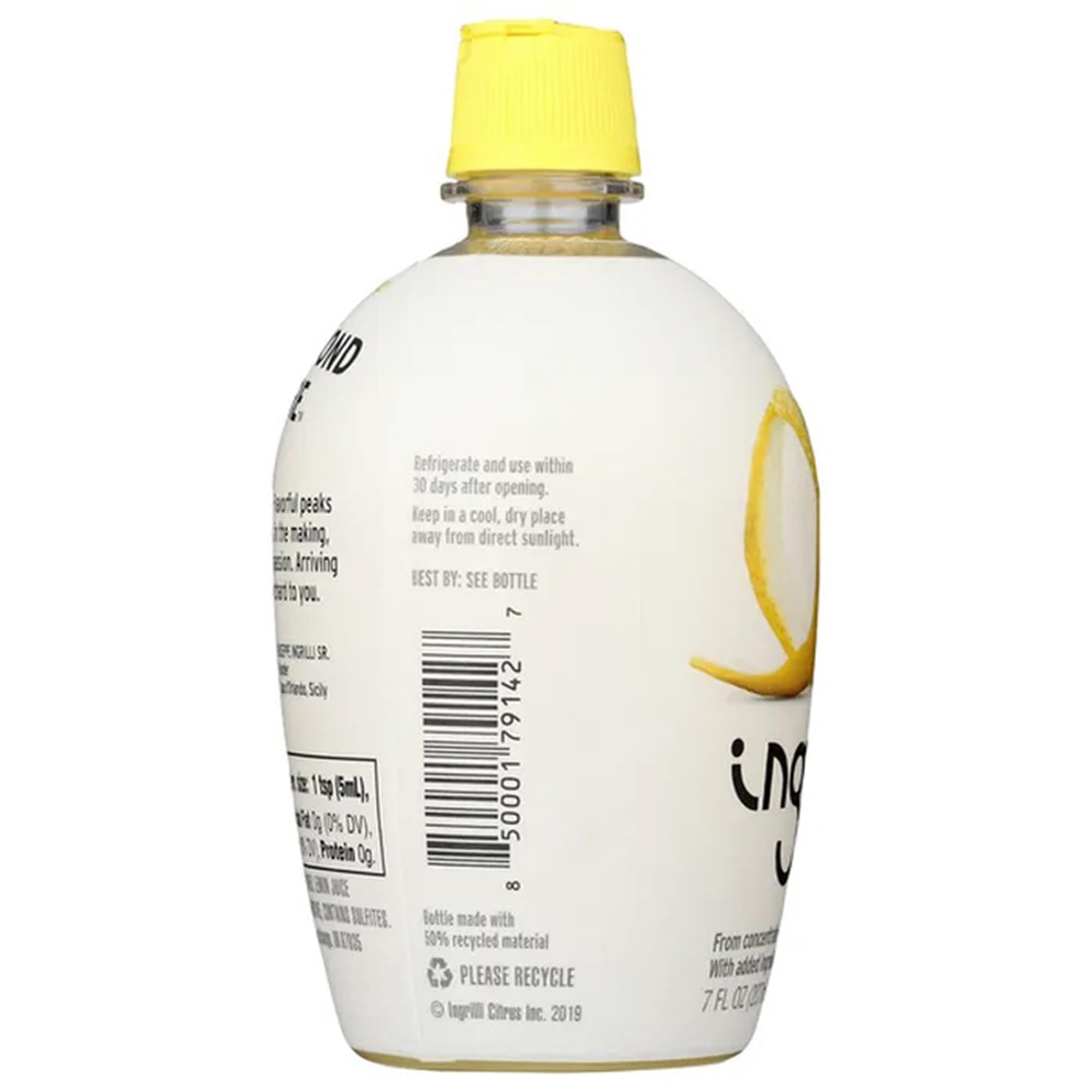 Ingrilli 100% Lemon Juice from Concentrate, 7 Fl Oz Bottle (Pack of 12)