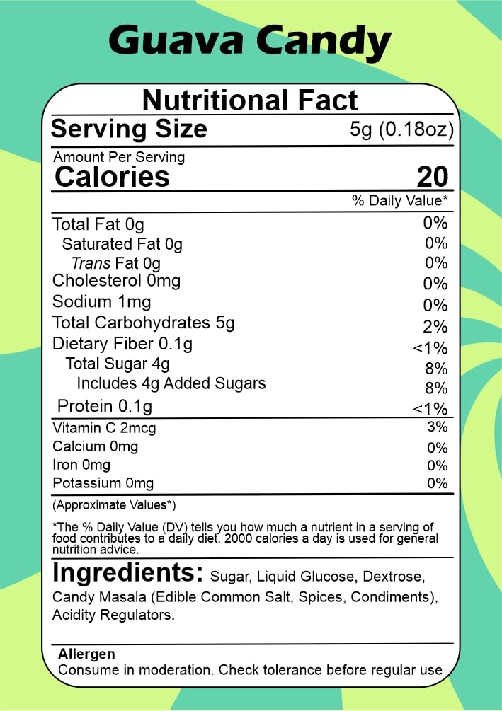 SMIBZE Natural Guava Candy 150 GM (Pack of 1) SMIBZE