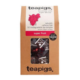 Teapigs Super Fruit Tea Made With Whole Fruit, Natural Ingredients, Non-GMO, Caffeine-Free Berry Infusion – 50 Count (1 Pack of 50 Teabags)