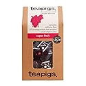 Teapigs Super Fruit Tea Made With Whole Fruit, Natural Ingredients, Non-GMO, Caffeine-Free Berry Infusion – 50 Count (1 Pack of 50 Teabags)