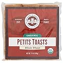 Organic Whole Wheat Mini Toasts by Les Trois Petits Cochons (2.8 ounce) - Pack of 3