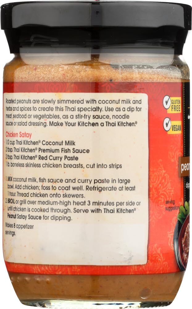 THAI KITCHEN SAUCE PEANUT SATAY, 8 OZ, PK- 6