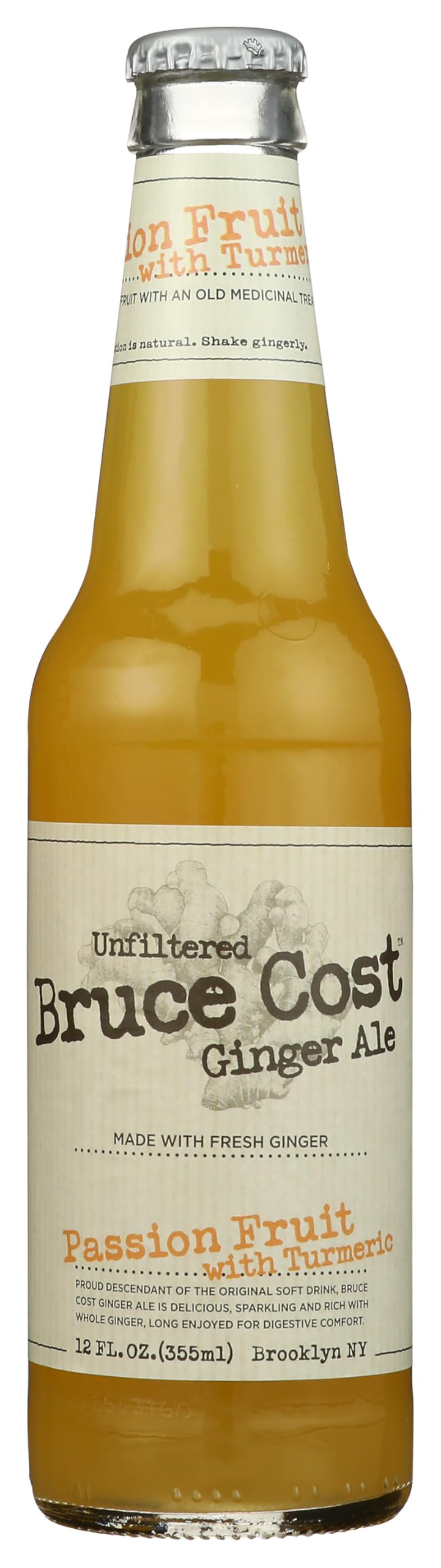 Bruce Cost, Ginger Ale Passion Fruit, 12 Fl Oz