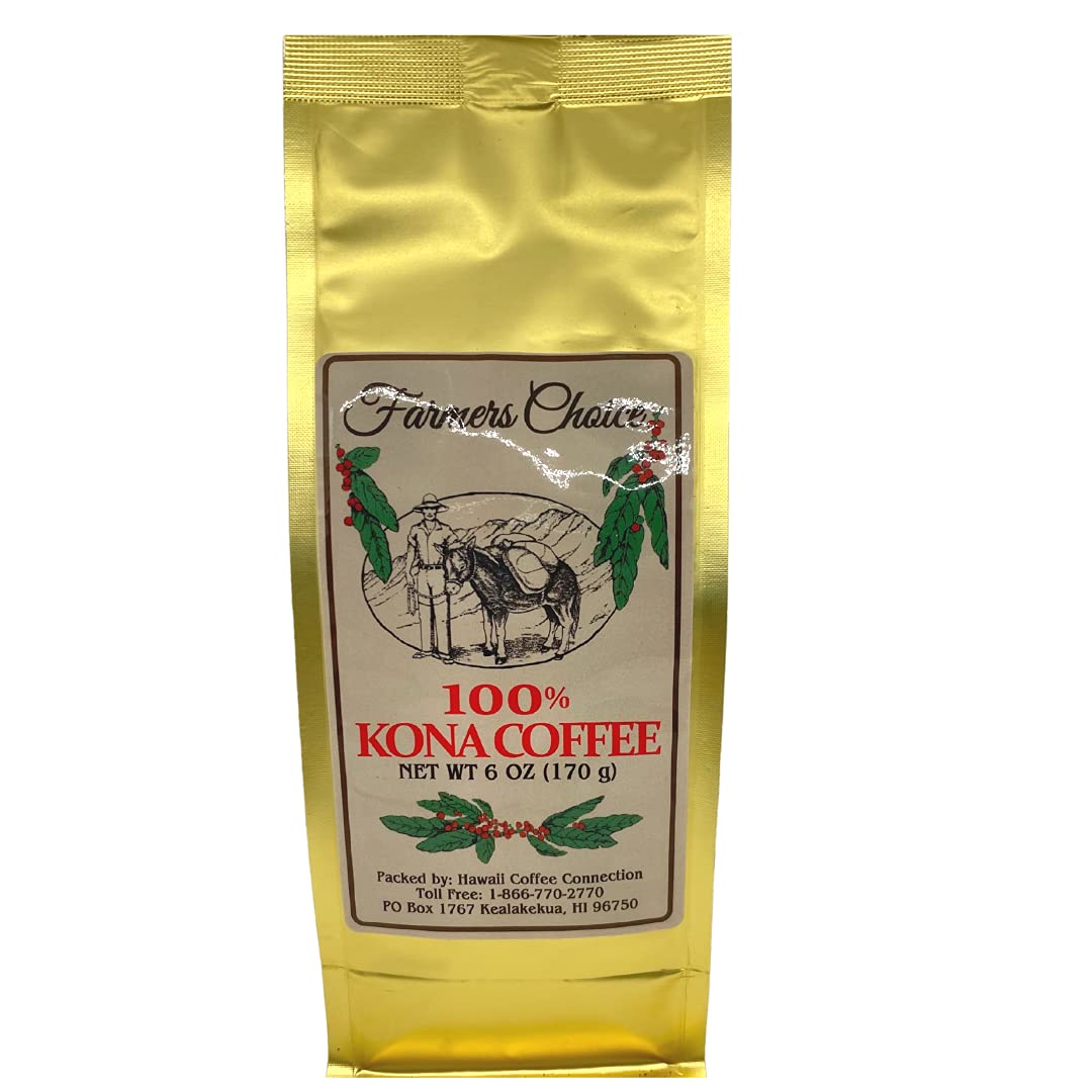 Farmers Choice 100% Kona Coffee 6 oz. Pouch - Bean