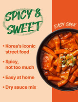 Nice Witch's Secret Recipe Korean Mild Tteokbokki Powder Sauce 12 servings - Perfect for Sweet and Spicy Rice Cake Dishes, Easy and Quick to Make
