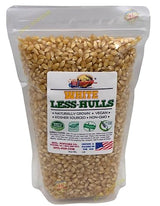 Intl. Popcorn White Hulless (Less Hulls) Premium Popcorn Kernels • Pesticide-Free, Chemical-Free, Glyphosate-Free • USA Grown • All Natural, Vegan