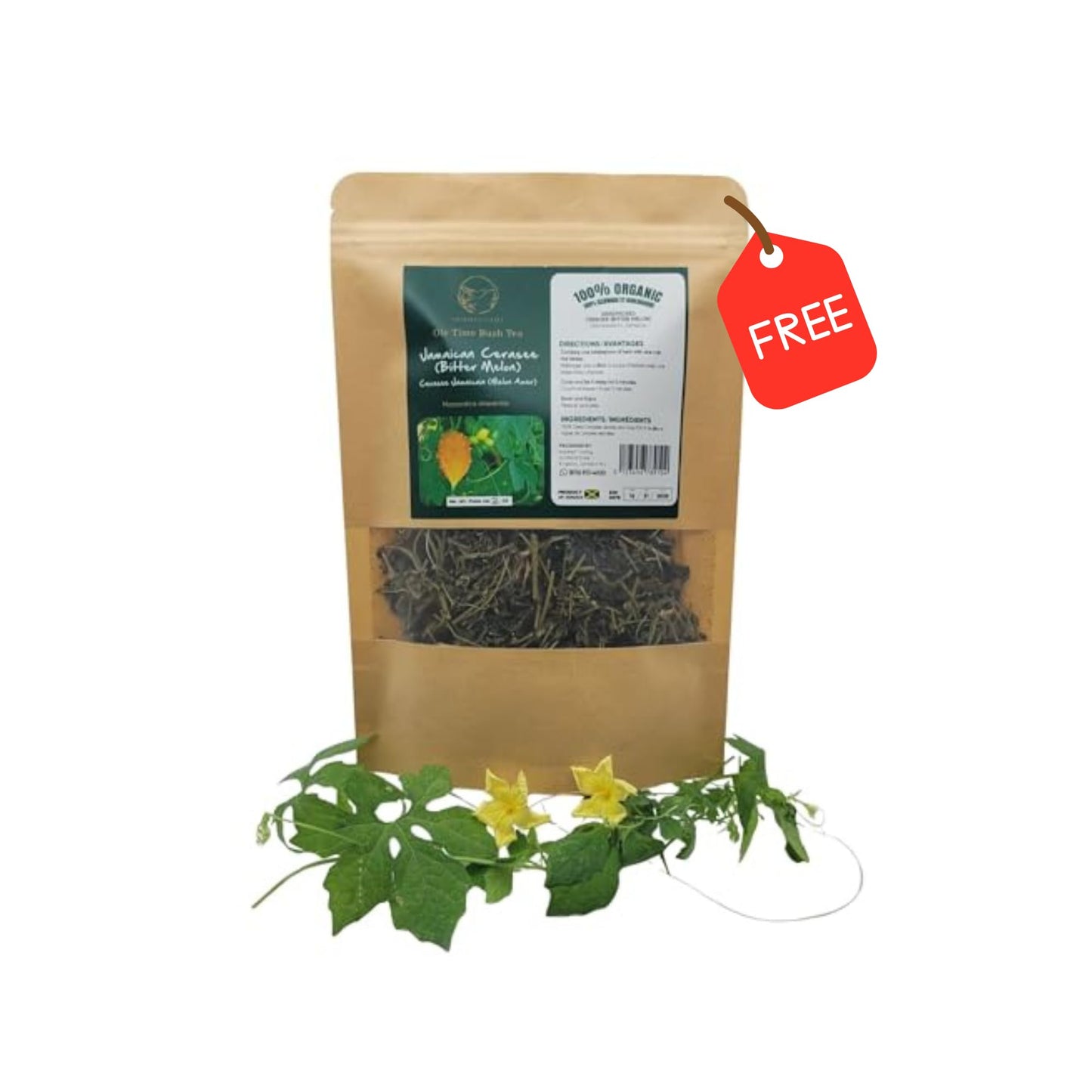 Jamaican Mojo Herb Tea(2Pk) w/compliment Island Gems Cerasee Tea- Jamaican Bitters