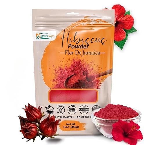 Hibiscus Powder for Hair & Face (Gudhal) - 100% Pure Hibiscus Sabdariffa Powder, Supports Fuller-Looking Hair & Fresh-Looking Skin | Non-GMO