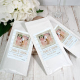 12ct Personalized Winter Wedding Favors Hot Chocolate Packets 1oz Drink Mix Single Serving Cocoa Packets (12 Count) - Rustic Photo