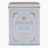 HARNEY & SONS, TEA, EARL GREY SUPREME TIN, Pack of 4, Size 20 CT - No Artificial Ingredients