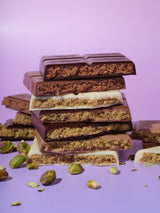 Andreano Dubai Gold Milk Chocolate Bar with Pistachio & Crispy Kataifi - Belgian Chocolate & Manuka Honey | Freshly Made in California - 110g
