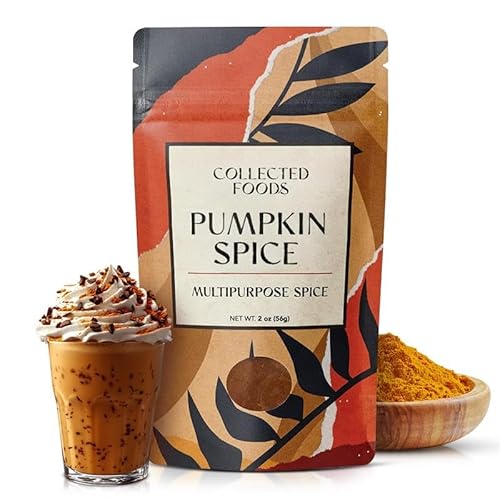 Collected Foods Premium Pumpkin Spice Blend - Non-GMO Fall Seasoning Containing Ground Cinnamon, Nutmeg, Ginger, Cloves and Allspice - Perfect