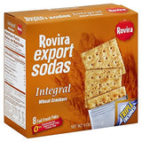 Rovira Export Sodas - Wheat Crackers (8 foil fresh packs/box) - 9 oz Box (Count of 2)