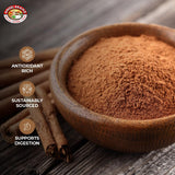 Angel Brand Cassia Cinnamon Powder - Premium Ground Cinnamon for Baking, Coffee, Smoothies, and More - Sweet and Aromatic Spice in a 14oz Bottle