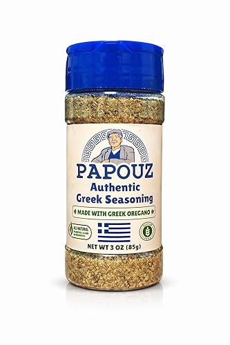 Papouz Greek Seasoning All-Purpose Mediterranean Seasoning & Rub - Spice Mix for Chicken, Potatoes, Beef, Lamb, Pork, Fish, Gyros, Souvlaki, Pizza
