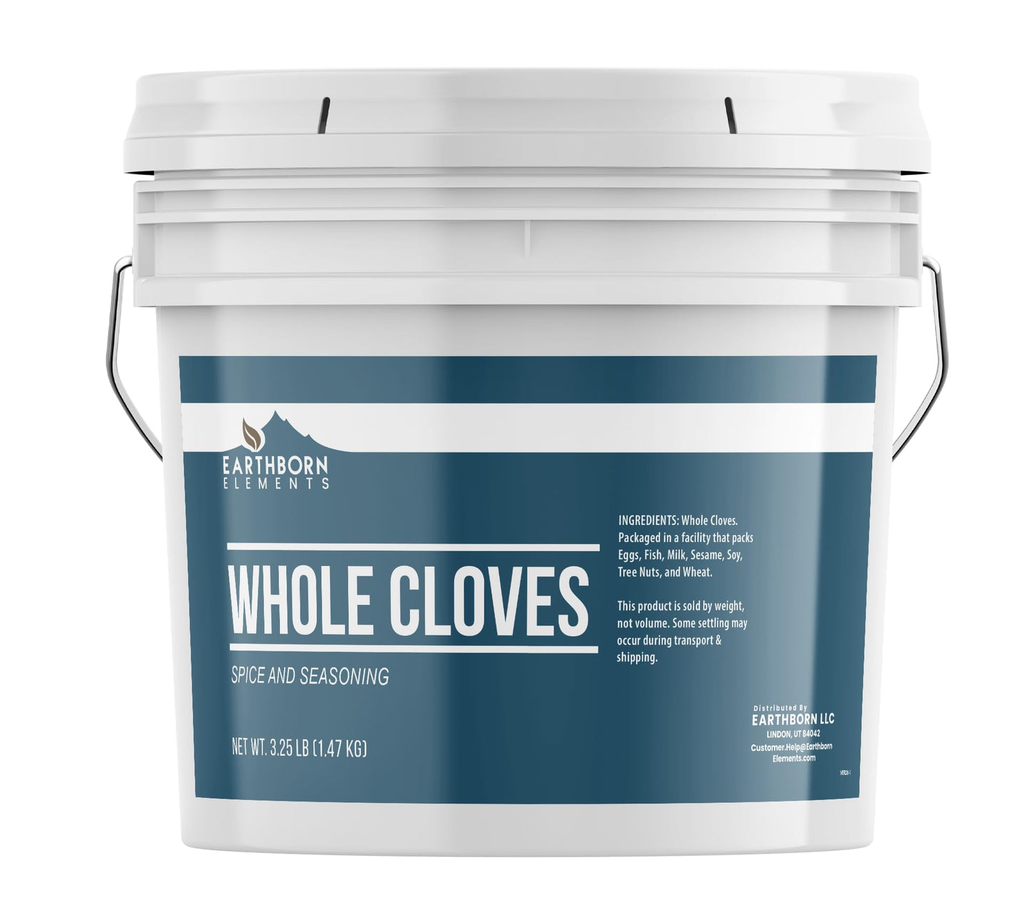 Earthborn Elements Whole Cloves, 1 Gallon Bucket, Warm Flavor, Aromatic Spice