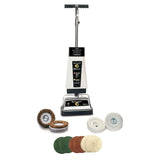 Koblenz P-2600A Carpet Shampooer Machine, 12 in Floor Polisher, Electric Floor Scrubber, 144 oz Tank, Twin Brushes, Scrubbing and Polishing Pads