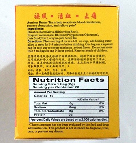 2 Boxes x 20 Bags Royal King Arthritis Buster Tea (Total 40 Tea Bags)