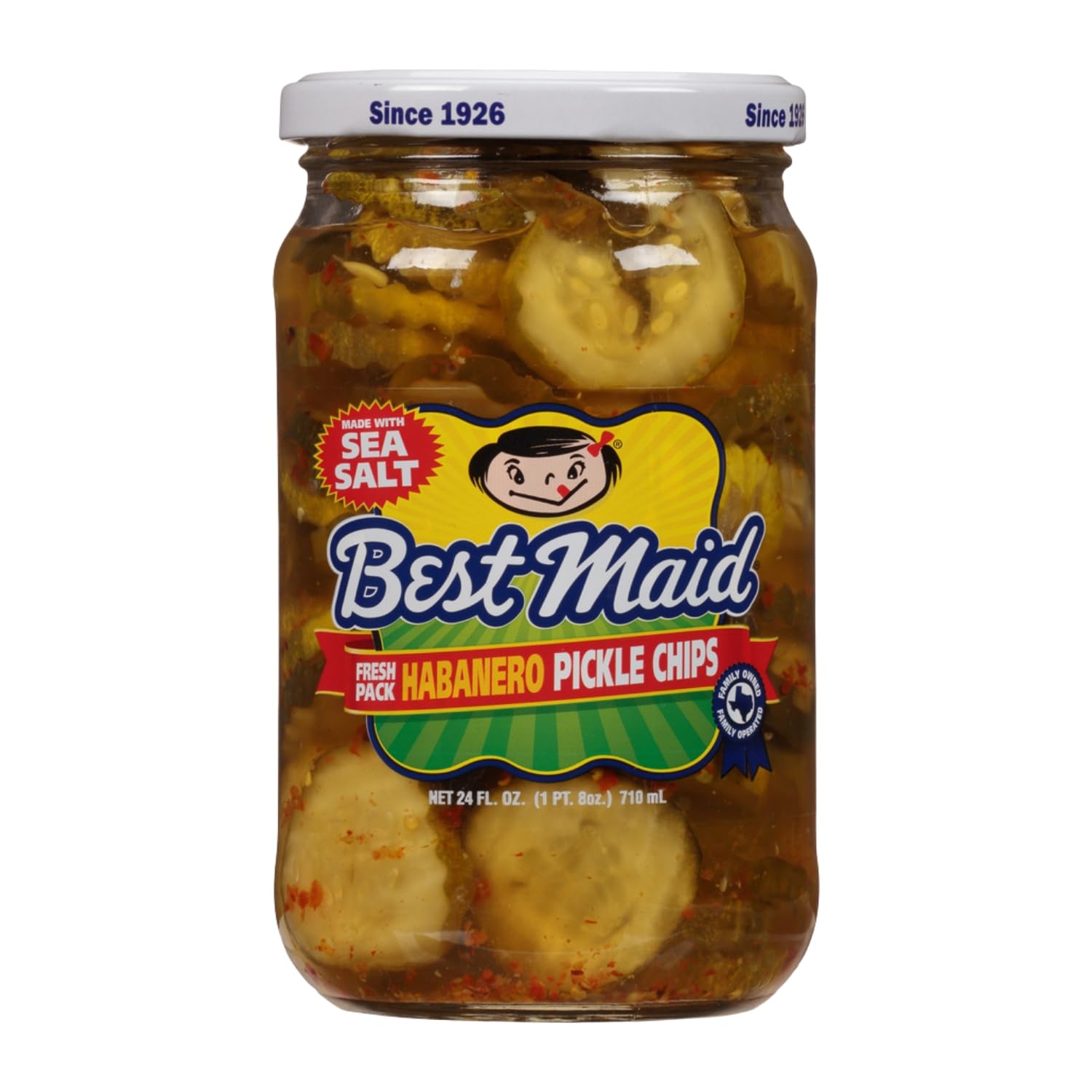 Best Maid Products - 24 Ounce Glass Jars Baby - Dill, Kosher, Hamburger Slices, Garlic Bites, Habanero Chips, & Xtreme Hot Pickles (2 Pack, Fresh Pack