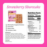Belliwelli Soft Baked Probiotic Snack Bars | Gluten-Free, Dairy-Free, Vegan, Low-FODMAP | High-Fiber, Healthy & Tasty | Strawberry Shortcake (8 Pack)