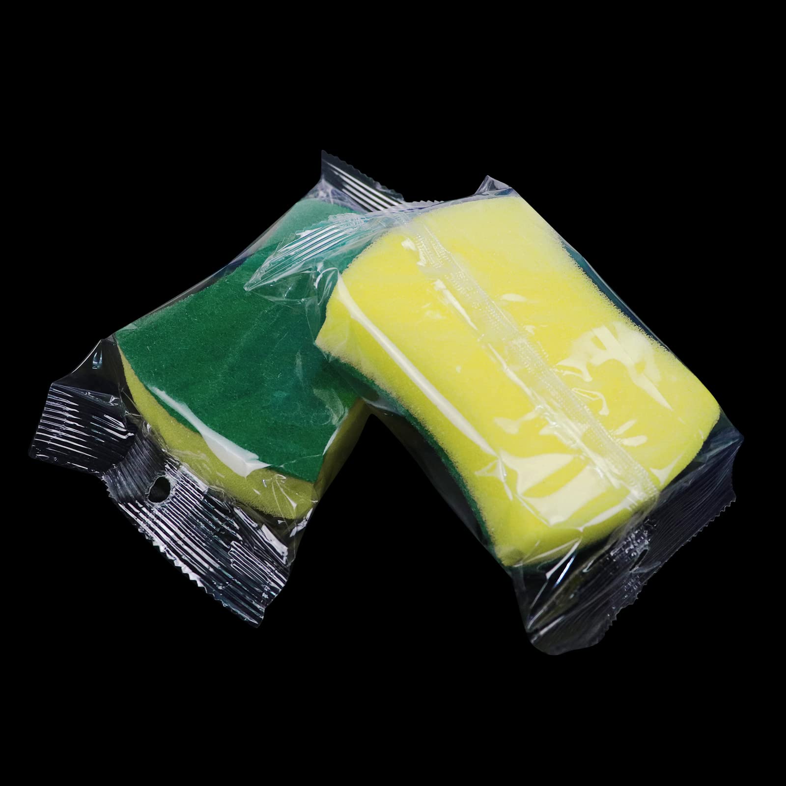 (56 Pack) Kheoxusa Individually Wrapped Sponges,Sponges Individually Wrapped,Individually Wrapped Sponges Bulk Packed for Cleaning Dishes Kitchen