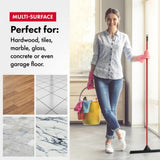 Heavy-Duty Floor Squeegee - Large 18" Wide Blade & 55" Long Handle Professional Grade Concrete, Garage & Commercial Rubber Squeegee Broom Floor