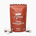 Two Leaves and a Bud Organic Mountain High Chai Tea Bags, Whole Leaf Black Tea and Spices in Unwrapped Pyramid Sachets, 50 Count (Pack of 1)