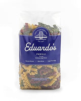 Eduardo's Pasta Co. Tricolor Fusilli, Artisanal Egg Pasta, 12 oz., Semolina & Durum Wheat with Spinach and Beet, Made in Small Batches in San