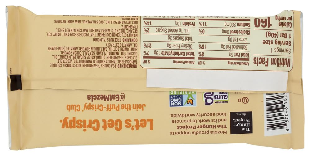 Mezcla, Salted Caramel Protein Bar Sgl 1.4 Ounce