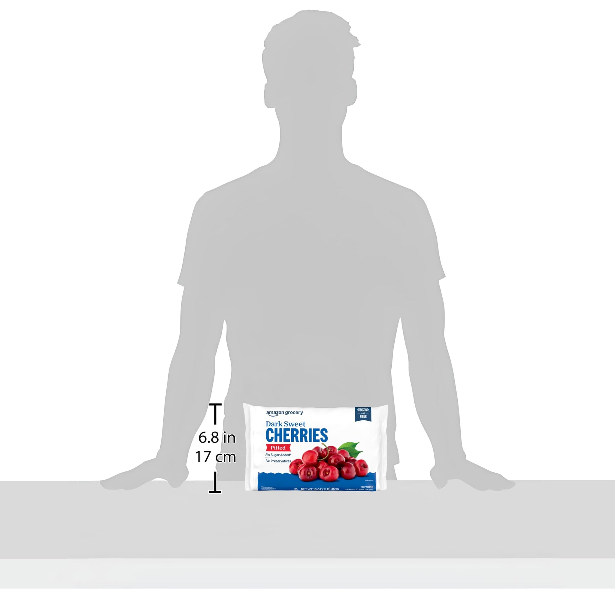 Amazon Grocery, Dark Sweet Cherries, Pitted, 16 oz, Frozen (Previously Happy Belly, Packaging May Vary)