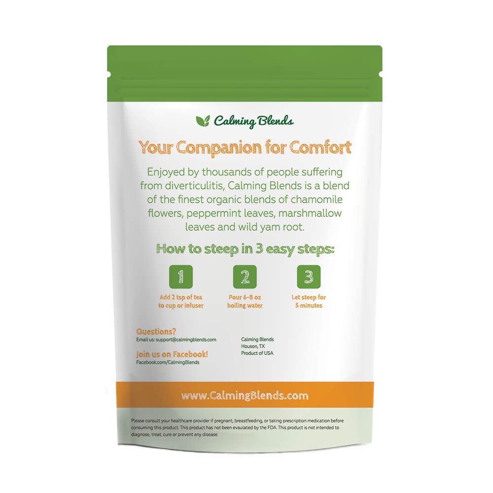 CALMING BLENDS Tea Bundle Pack | Diverticulitis, Morning Comfort Tea, Probiotic Infuser | Supports Complete Digestive Health