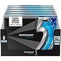 5 GUM Peppermint Cobalt Sugar Free Chewing Gum Refreshing Cooling Minty Flavor Five Gum, 35 Stick (6 Pack)