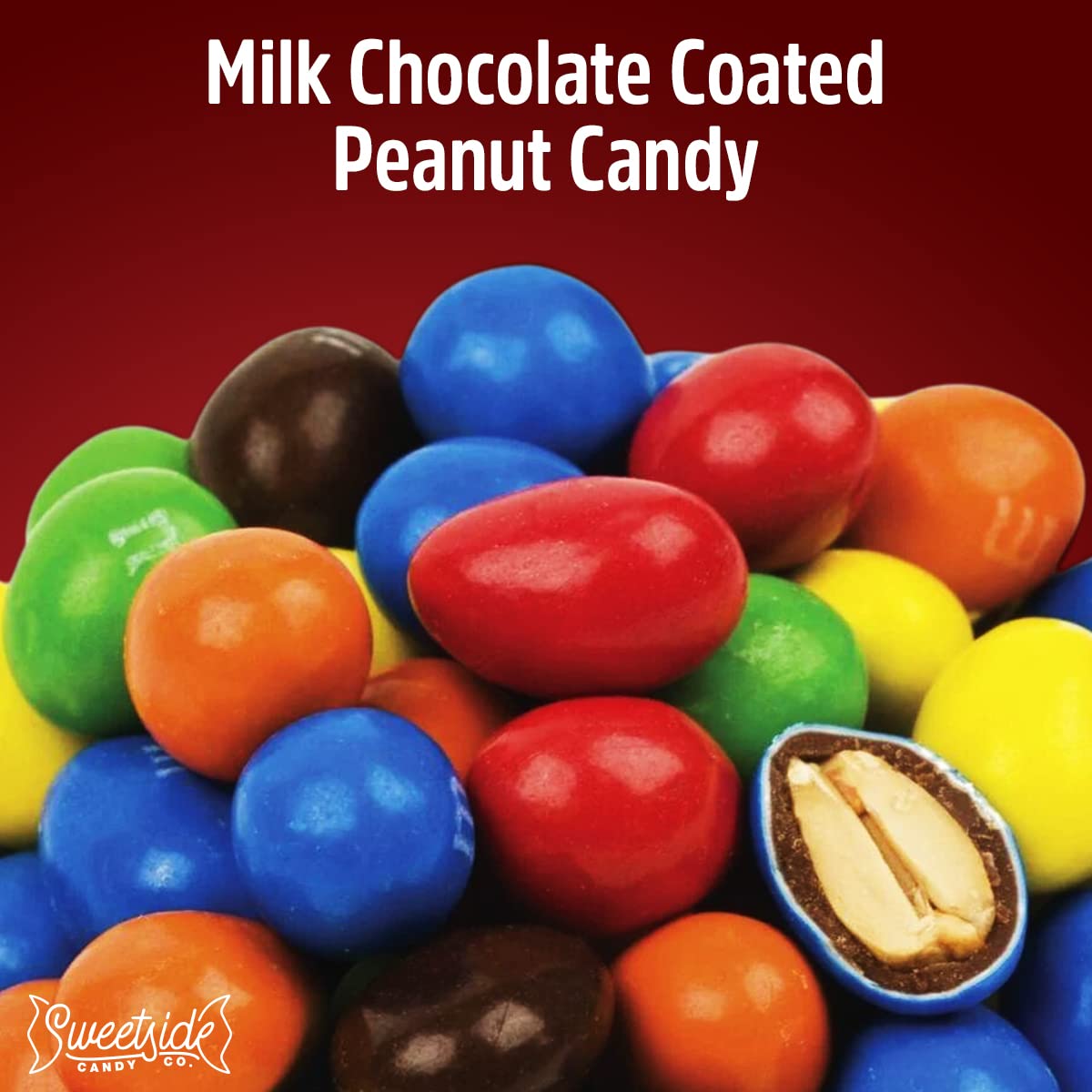 M&M Bulk Candy Bags 2Lbs - Milk Chocolate Peanut Butter Peanuts for Party Bags - Peanut Butter Ideal for Holidays, Parties, Bulk Candy Individually