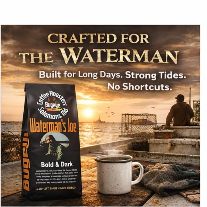 Waterman's Joe Bold & Dark Boosted Caffeine Coffee, French Roast, Dark Roast