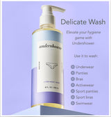 Underwear detergent designed to wash your underwear by hand in the shower or sink. Removes bad odors and blood stains. Good for 75 to 150 washes