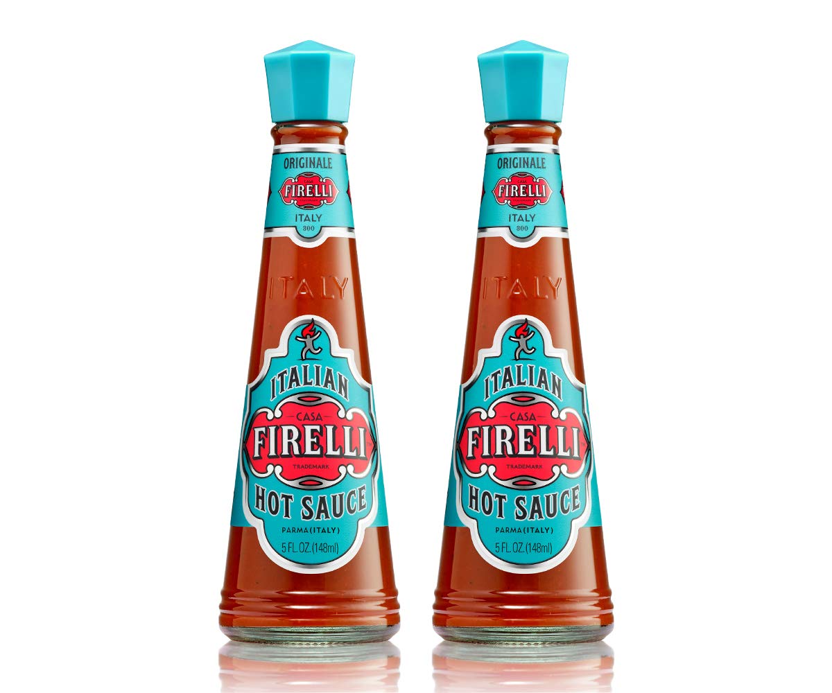 FIRELLI Italian Hot Sauce | 5oz Bottle (Pack of 2) | Perfect Kick for Pizza, Ramen, Eggs | Great Balanced Flavor, Gluten Free, Keto, All Natural, Made