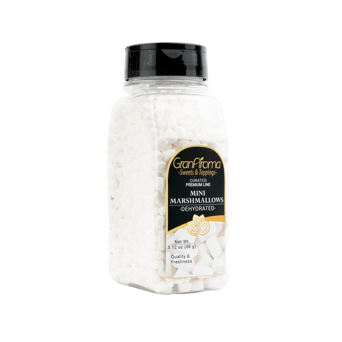 GranAroma Dehydrated Marshmallows, Crunchy, Perfect for Hot Cocoa, Cereal Topping, Baking, and Snacking (3.12 Ounce)