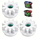 3Pcs Pedal Bearing Replacement for Ocedar Mop Bucket - One Way Clutch Gear Sprockets, Easy Fix Spin Mop Replacement Parts Compatible with Ocedar