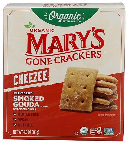 Marys Gone Crackers Organic Smoked Gouda Cheezee Crackers, 4 OZ