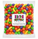 Fresh Assorted Orange Banana Strawberry Grape Green Apple Sweet Hard Crunchy Candy - 1.5 lbs Bulk Bag of Retro Sweets