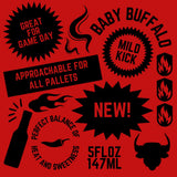 World's Best Buffalo Sauce! Winner of the 2025 Golden Chile Award! Hellfire's Baby Buffalo Hot Sauce- Mild Spicy Wing Sauce, Made with Real Butter