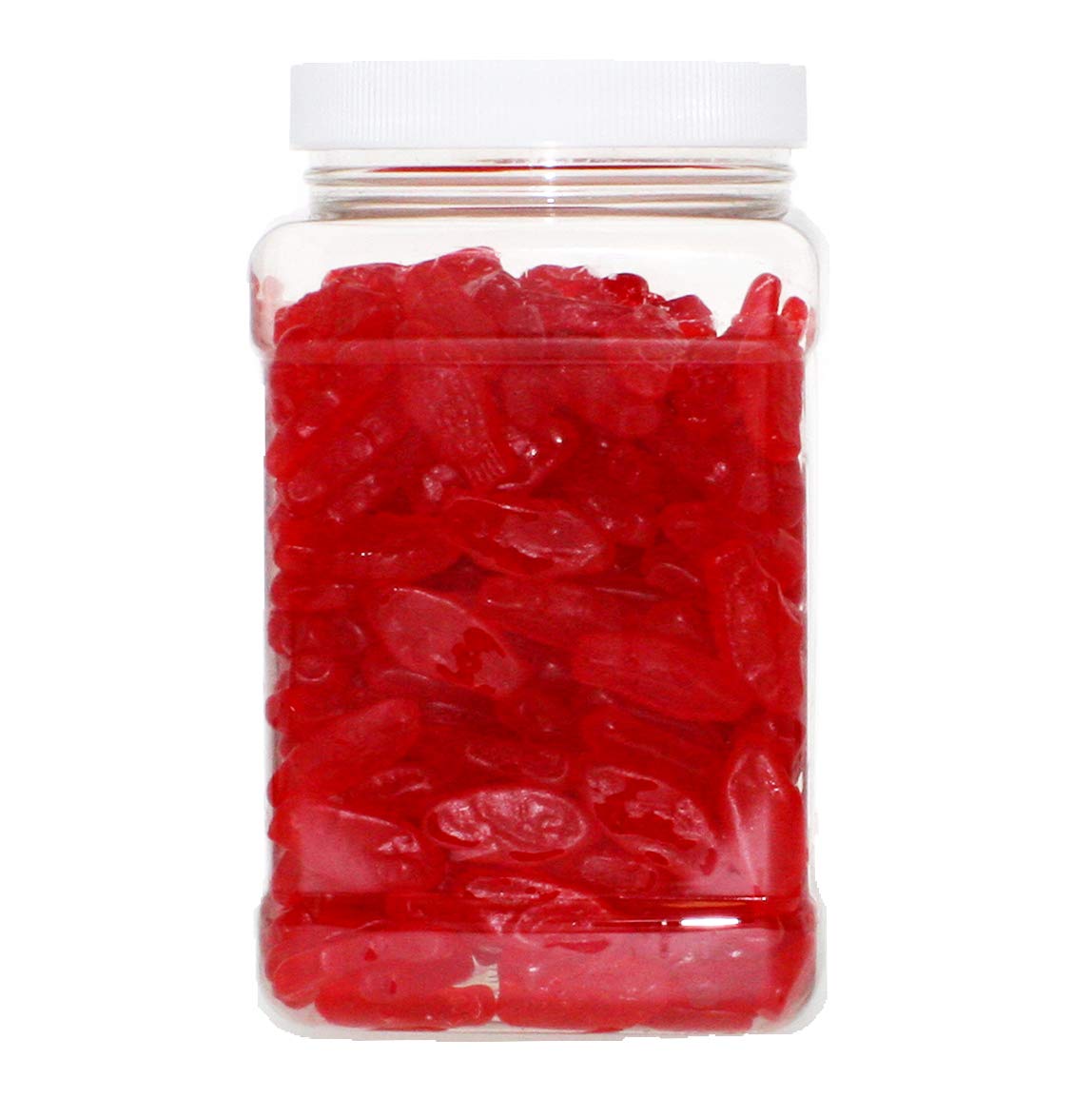 Red Mini 2LB - Original Red Chewy in 48 FL OZ Gift Ready Reusable Square Jar
