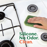 Antimicrobial Cooktop Cleaner Silicone Scrubber by Peachy Clean (Qty 1)