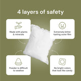 Grab Green Stoneworks Laundry Detergent Pods, Powered by Naturally Derived Plant & Mineral-Based Powder, Unscented, 50 Loads (Pack of 1) - EPA Safer