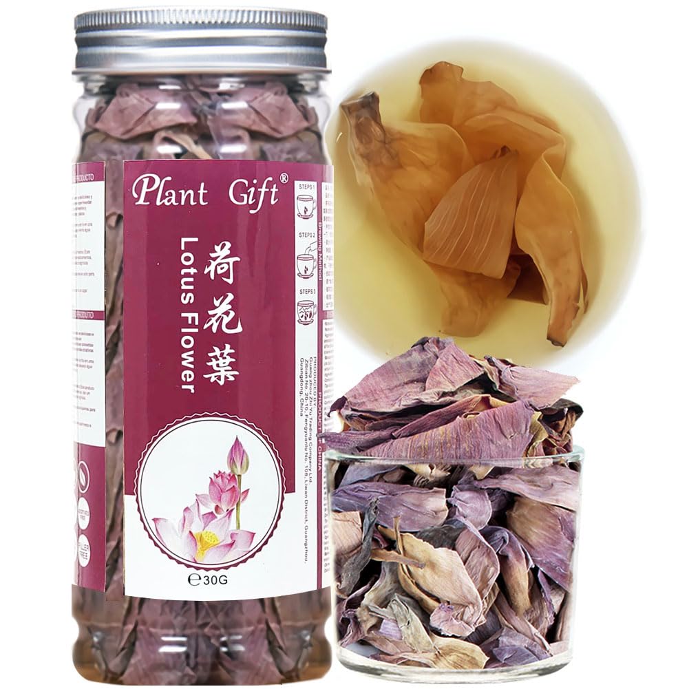 Plant Gift Original Chinese Lotus Flower, Dried Lotus Petals, Leaf tea Chinese, herbal tea 30g/1.05oz