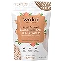 Waka Instant Black Tea Mix, Peach Flavored - 100% Tea Leaves, No Additives, Unsweetened Tea Powder for 50 Quarts or 200 Cups - Easy and Quick Hot or