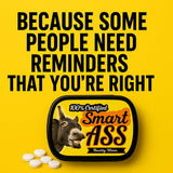100% Smart Ass Mints - Gift for Sarcastic People - Funny Gifts for Men - Funny Mint Tins - Stocking Stuffers for Friends - Peppermint Mints - Smartass